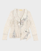 Vintage Y2k 00s Crisca Wool &amp; Mohair Blend Cardigan - M