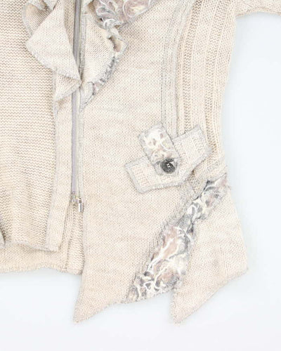 Vintage Y2k 00s Crisca Wool & Mohair Blend Cardigan - M