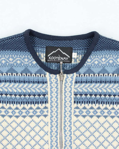 Vintage Kootenay Wool Zip-Up Tank Knit - S
