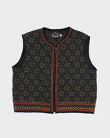 Vintage Kootenay Wool Zip-Up Tank Knit - XL