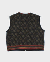 Vintage Kootenay Wool Zip-Up Tank Knit - XL
