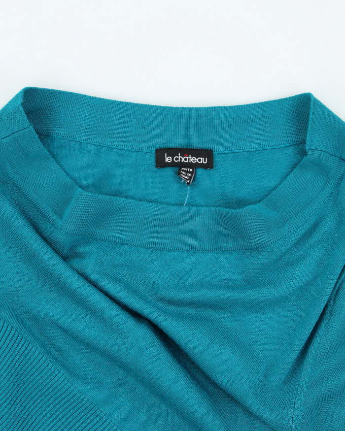 Vintage Y2k 00s Le Chateau One Shoulder Knit Top - XS