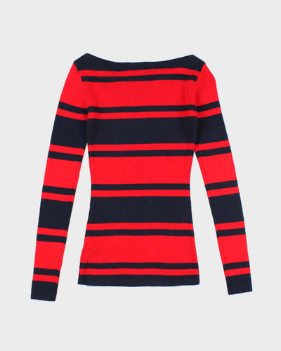 Vintage Tommy Hilfiger Striped Knit Jumper - XXS