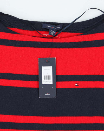 Vintage Tommy Hilfiger Striped Knit Jumper - XXS
