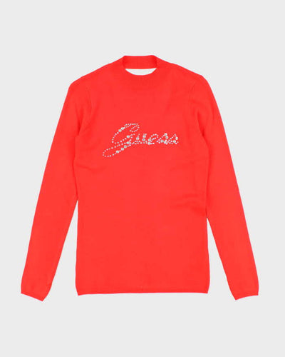 Deadstock Y2k 00s Guess Rhinestone Jumper - M