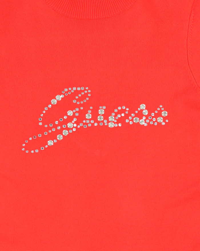 Deadstock Y2k 00s Guess Rhinestone Jumper - M