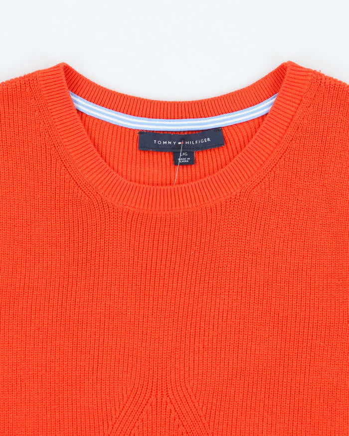 Vintage Tommy Hilfiger Orange Tank Knit - L