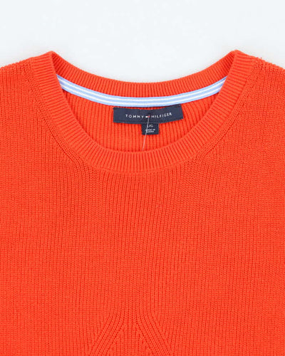Vintage Tommy Hilfiger Orange Tank Knit - L