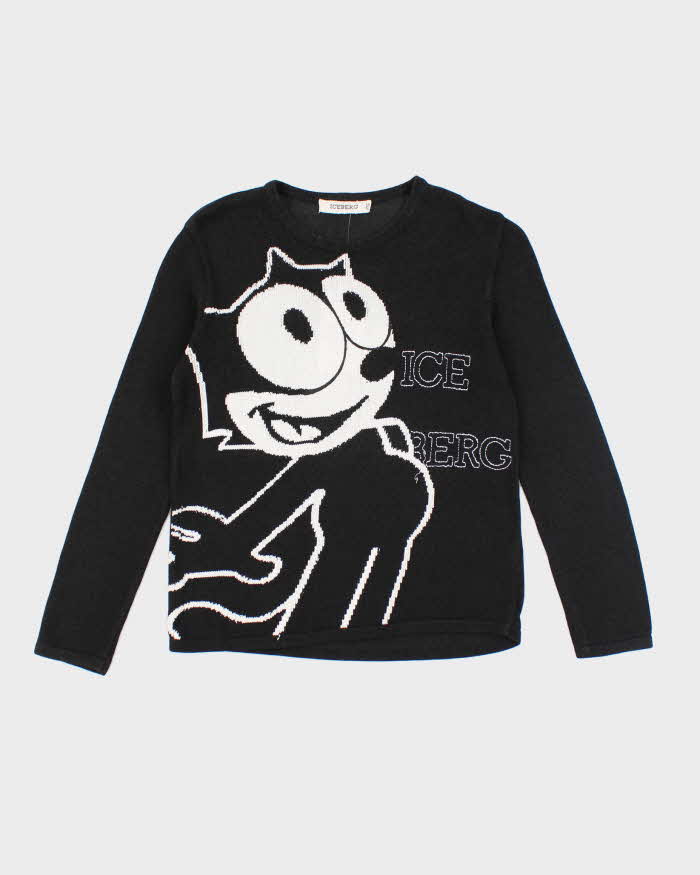 Vintage 90's Iceberg Felix the Cat Graphic Knit Jumper - S