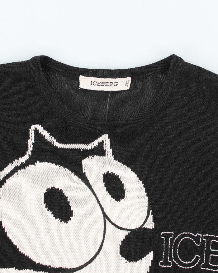 Vintage 90's Iceberg Felix the Cat Graphic Knit Jumper - S – Rokit