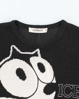 Vintage 90's Iceberg Felix the Cat Graphic Knit Jumper - S