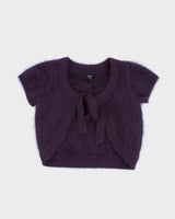 Vintage Y2k 00s Jacob Angora Blend Short Sleeve Cardigan - S