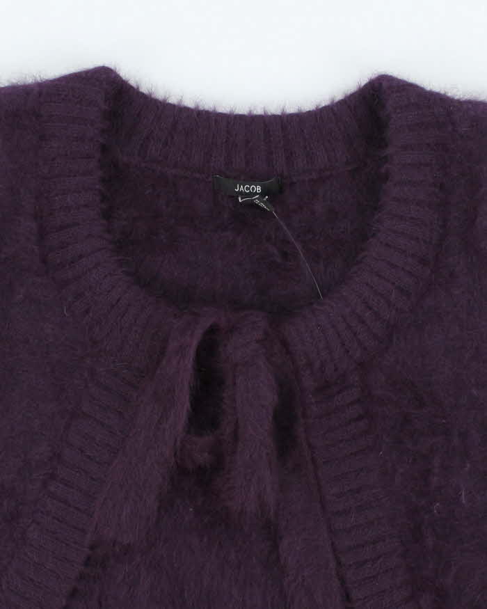 Vintage Y2k 00s Jacob Angora Blend Short Sleeve Cardigan - S