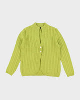 Vintage Aquasctum Green Angora &amp; Wool Cardigan - L