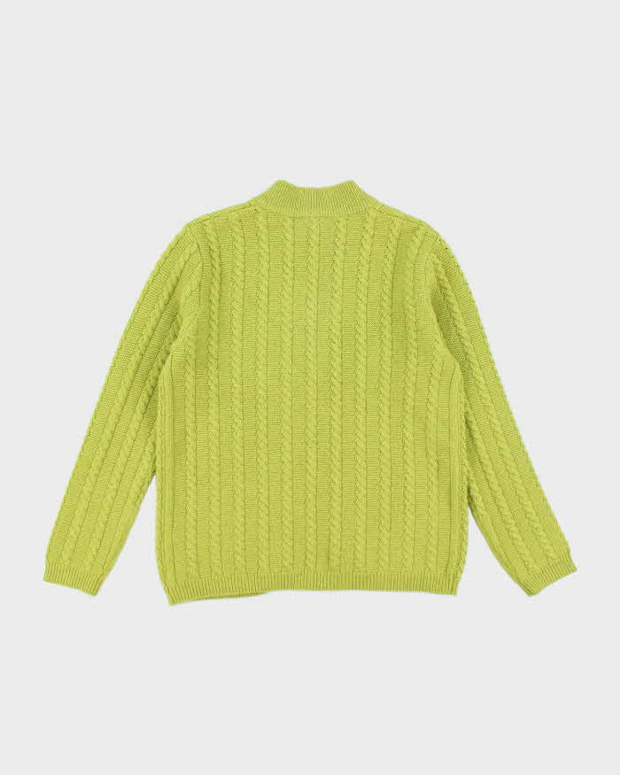 Vintage Aquasctum Green Angora &amp; Wool Cardigan - L