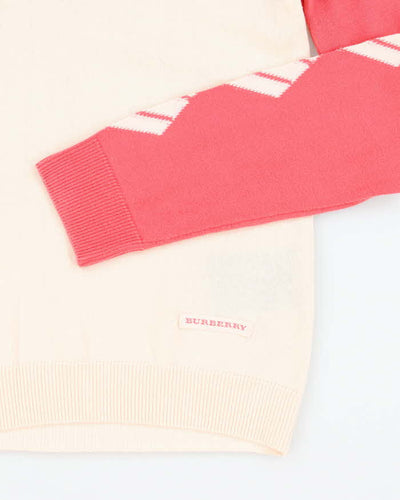 Vintage Burberry Golf Knit Jumper - M