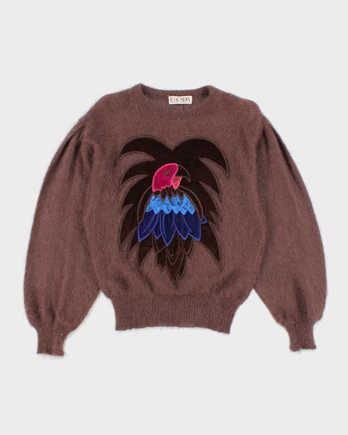 Vintage 80s Escada Mohair Jumper - M