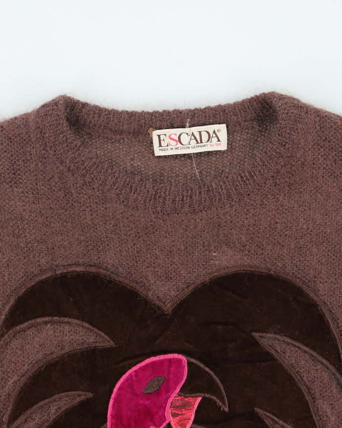 Vintage 80s Escada Mohair Jumper - M