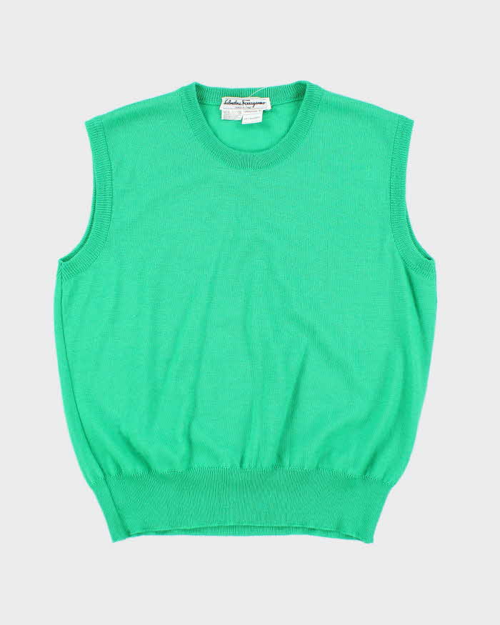 Vintage Salvatore Ferragamo Wool Tank Knit - M
