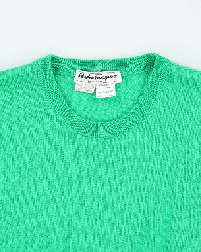 Vintage Salvatore Ferragamo Wool Tank Knit - M
