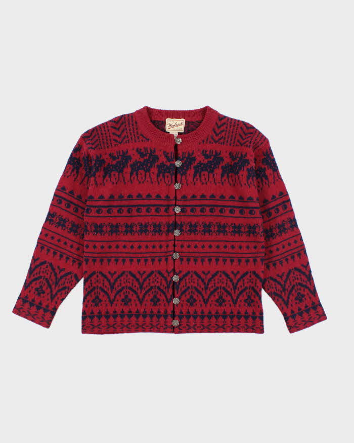 Vintage Woolrich Button-Up Wool Cardigan - S