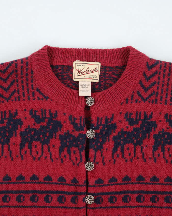 Vintage Woolrich Button-Up Wool Cardigan - S