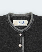 Vintage 70s Pringle Quarter Button Wool Jumper - M