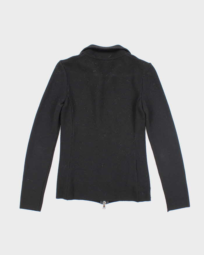 Vintage Prada Wool Zip-Up Jumper - S