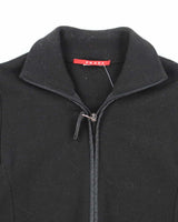 Vintage Prada Wool Zip-Up Jumper - S