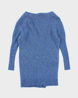 Acne Mohair &amp; Wool Oversized Blue Cardigan - XS
