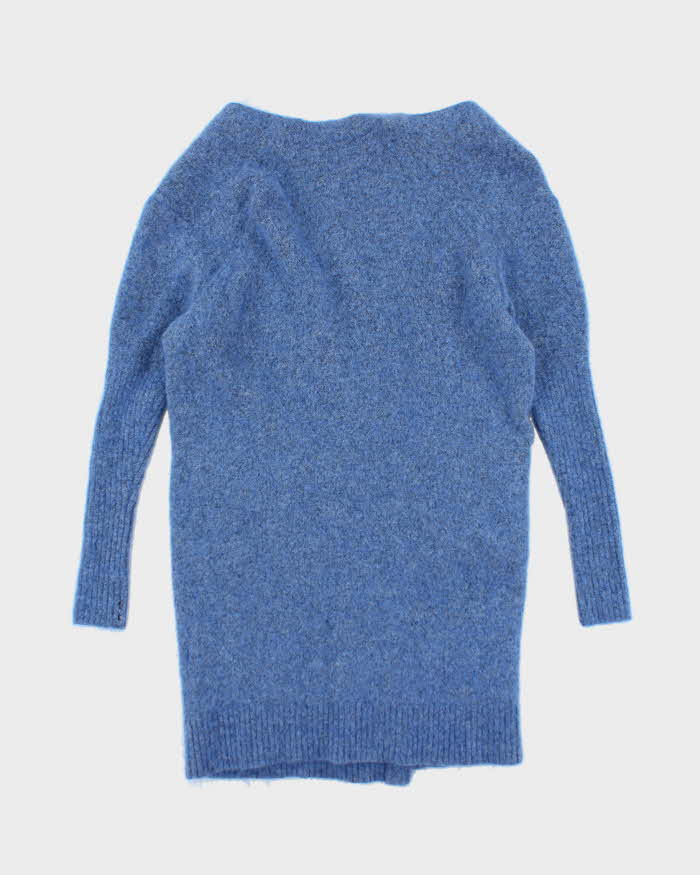 Acne Mohair &amp; Wool Oversized Blue Cardigan - XS
