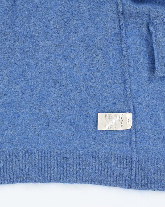 Acne Mohair &amp; Wool Oversized Blue Cardigan - XS
