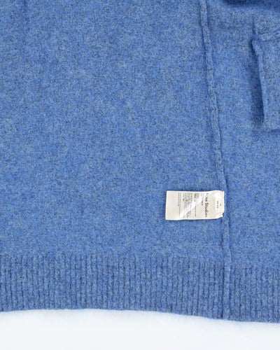 Acne Mohair & Wool Oversized Blue Cardigan - XS