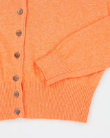 Vintage 90s Benetton Orange Cashmere &amp; Angora Blend Cardigan - M