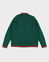 Vintage Reine Wool Green Cardigan - L