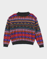 Vintage 90s Woolrich Pattern Chunky Wool Jumper - L