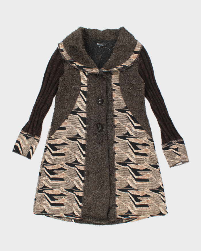 Vintage Y2k 00s Papa Long Wool Blend Cardigan - S