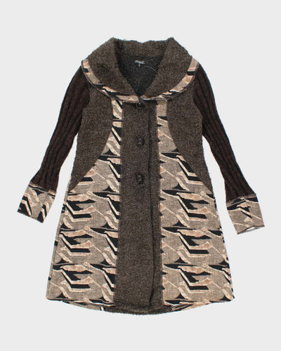 Vintage Y2k 00s Papa Long Wool Blend Cardigan - S