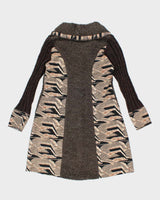 Vintage Y2k 00s Papa Long Wool Blend Cardigan - S