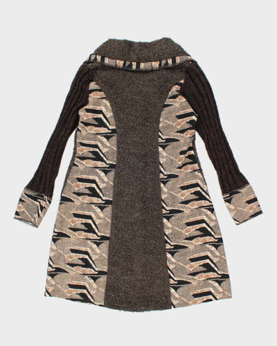 Vintage Y2k 00s Papa Long Wool Blend Cardigan - S