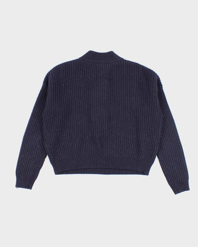 La Maille Sezane Wool Blend Quarter-Button Jumper -XS