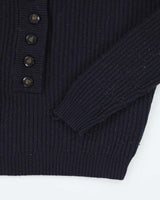La Maille Sezane Wool Blend Quarter-Button Jumper -XS