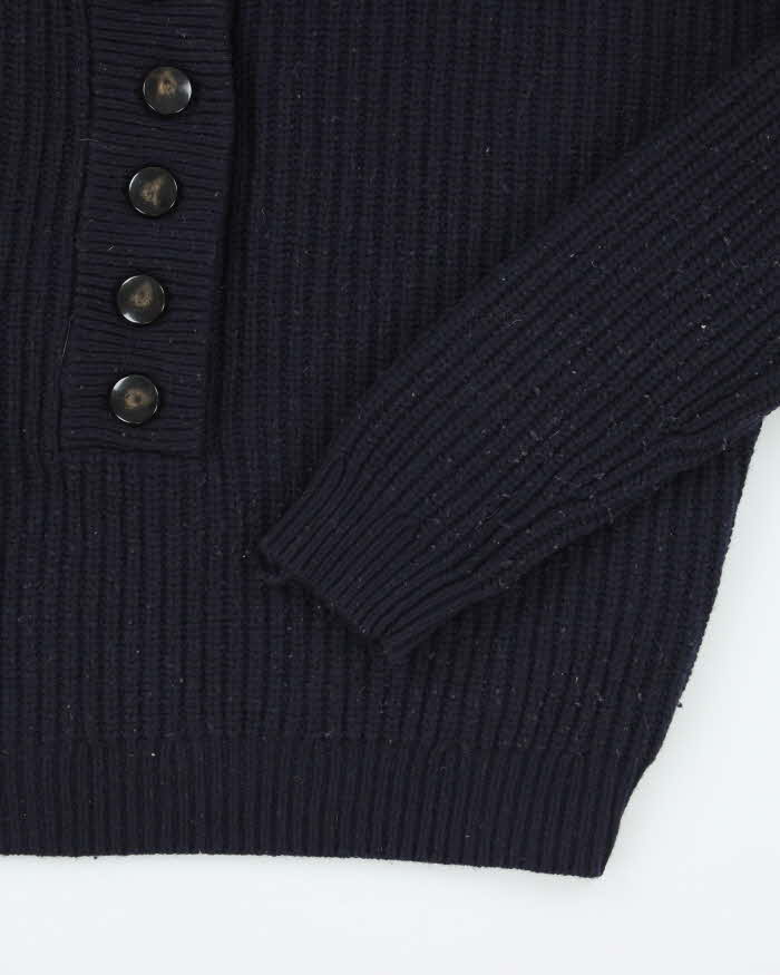 La Maille Sezane Wool Blend Quarter-Button Jumper -XS