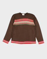 Vintage 90s Next Issue Brown Knit Jumper - M