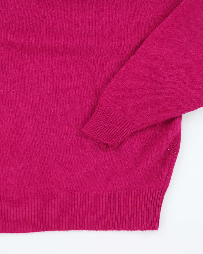 Vintage Mister Leopard Angora &amp; Wool Blend Roll Neck Jumper - L