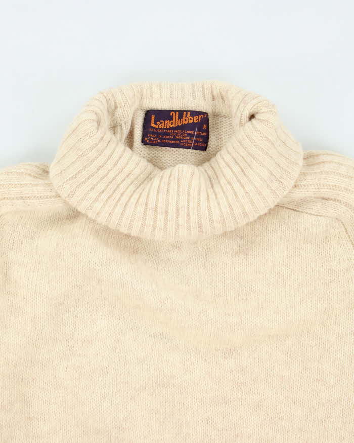 Vintage Land Lubber Wool Roll Neck Jumper - M