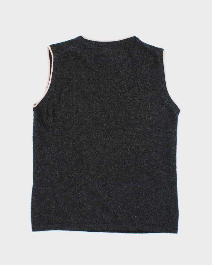 Vintage Burberry Wool Tank-Knit - S