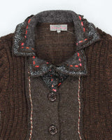 Vintage Y2k 00s Pretty Angel Patchwork Knit Cardigan - M