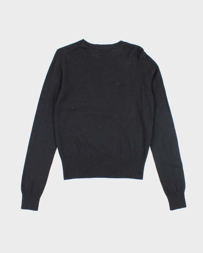 Vintage Y2k 00s Juicy Couture Black Cashmere & Wool Blend Jumper - M