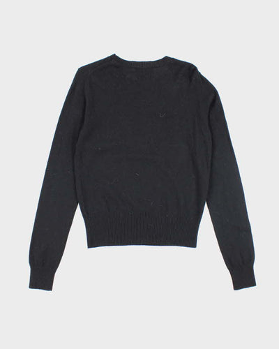 Vintage Y2k 00s Juicy Couture Black Cashmere & Wool Blend Jumper - M